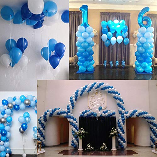 50 Palloncini Blu. Palloncini per Elio da 36 cm in...