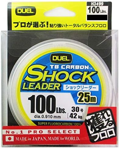 Amazon Duel デュエル フロロライン 100lbs Tb Carbon ショックリーダー25m 100lbs ナチュラルクリア H3499 Duel デュエル スポーツ アウトドア