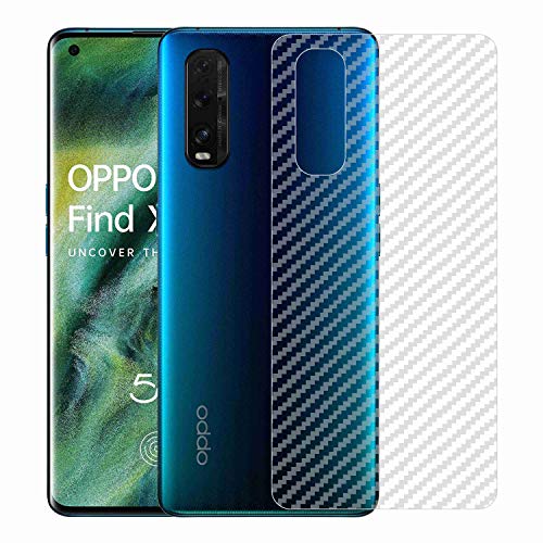Image of Compatible with Oppo Find X2 Back Screen Protective Film Carbon Fiber Skin Transparent Screen Guard Sticker