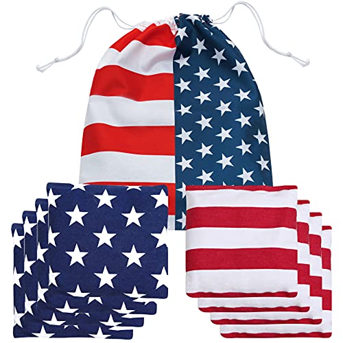 JST GAMEZ Professional Cornhole Bags - All Weather Set of 8 Regulation Slick Side Sticky Side - Includes Carrying Bag