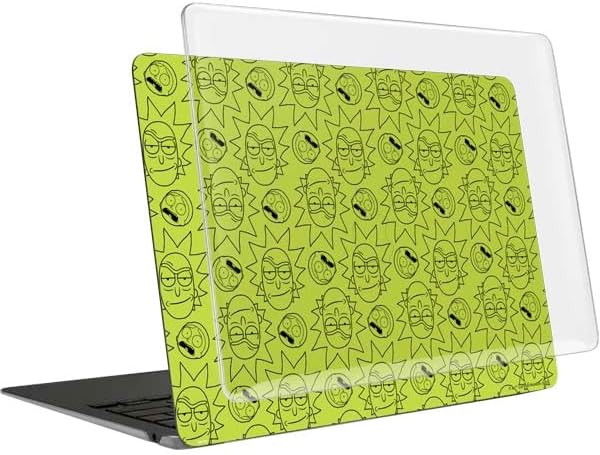 Skinit Laptop Case Plus Skin Compatible with MacBook Air 15in (2023) - Officially Licensed Adult Swim Rick and Morty Rick and Morty All Over Print Design