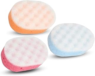 Bath Sponge Body Scrubber Random Colours (Pack of 12) - Super Soft Exfoliating Bath Sponge | Shower Sponge Shower Scrubber for Body | Adults & Kids Bath Sponge Perfect for Sponge Bath