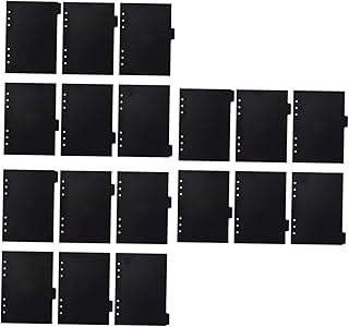Amosfun 18 Peças A5 Caderno A6 Fichário Página De Índice Folha Solta Inserção De Página Fichário Inserções Fichário Separador De Fichário De Página De Caderno A6 Fichário A5 Fichário