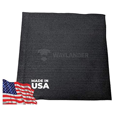 Waylander Carbon Felt Welding Blanket - Made in USA; Flame Retardant Fabric Up to 1800°F; 36” x 36” Easy to Cut Fire Proof Mat for Versatility – Glass Blowing, Auto Body Repair, Camp and Wood Stoves Cover