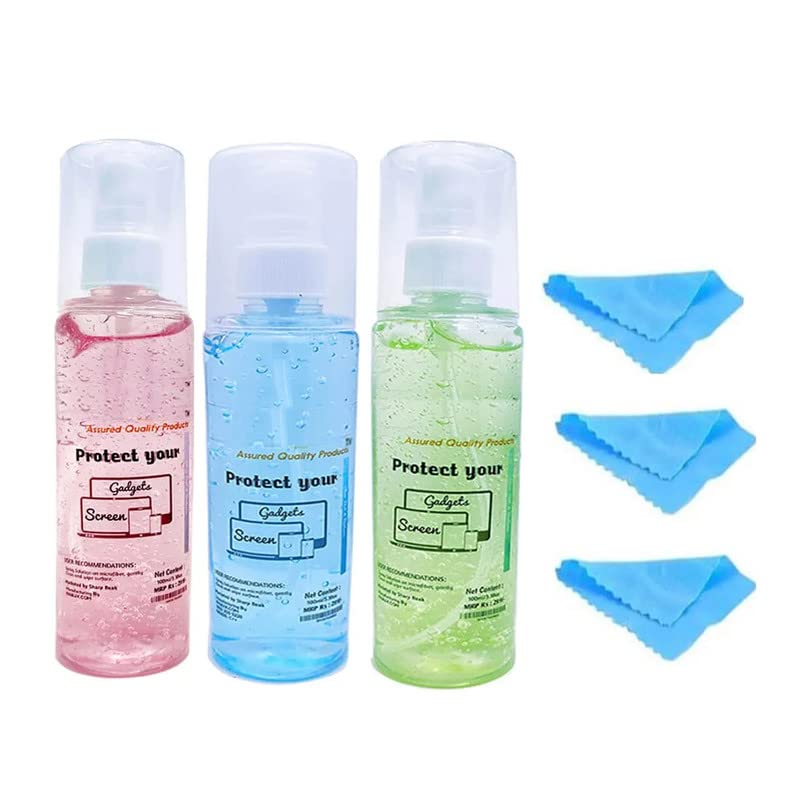 Cleaner Fluid Gel Cleaning Kit, Liquid Solution with Cloth to Clean MobileLaptop Screen Cleaner Kit 100 ml for LED and LCD TV, Computer Monitor, Laptop, and iPad Screens Pack of 3 (B0BS9ZPYY6) Amazon Price History, Amazon Price Tracker