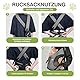 ALLSOPETS Hundetragerucksack, Tragbarer Haustiertragerucksack für Katzen Hunde Welpen, Integrierter Sicherheitsgurt, Ergonomisches Design, Atmungsaktiver Hunderucksack für Motorrad (Vulkangrau)