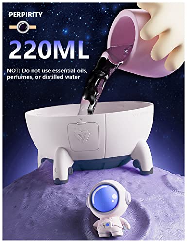 Perpurity Mini Portable Humidifier, Cool Mist Humidifiers 220Ml, Usb Desktop Small Humidifier With Auto Shut Off, Colorful Night Lights, Quiet Humidifier For Bedroom Baby Plants Kids Home Travel. #TOP4