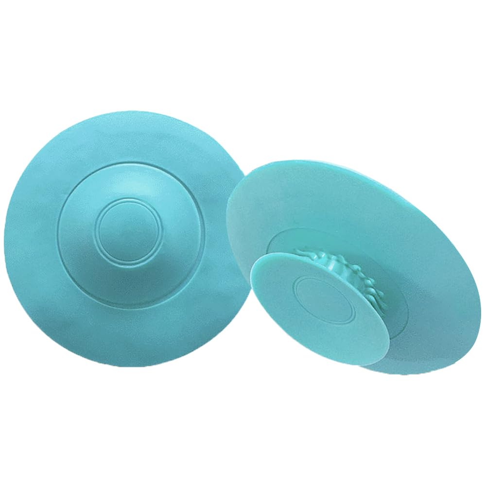 2 Pcs Universal Drain Stopper Silicone Bathtub Plug Stopper Silicone Bath Plug Tub Stopper for Kitchen Sinks Bathrooms and Laundries