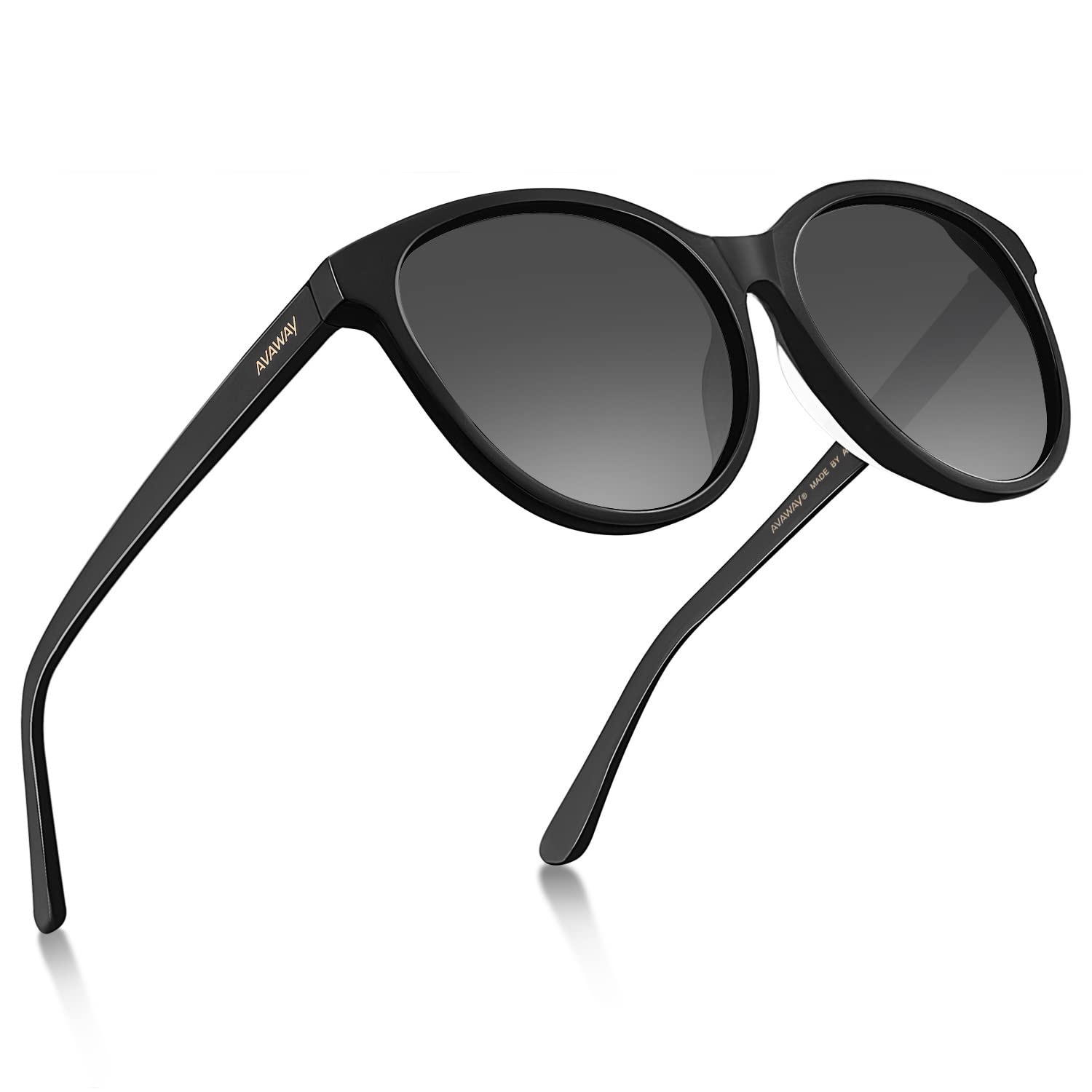 AVAWAY Fashion Sunglasses for Women Polarised UV Protection Ladies Eyewear for Photography Wandern Travelling Driving,Category 3