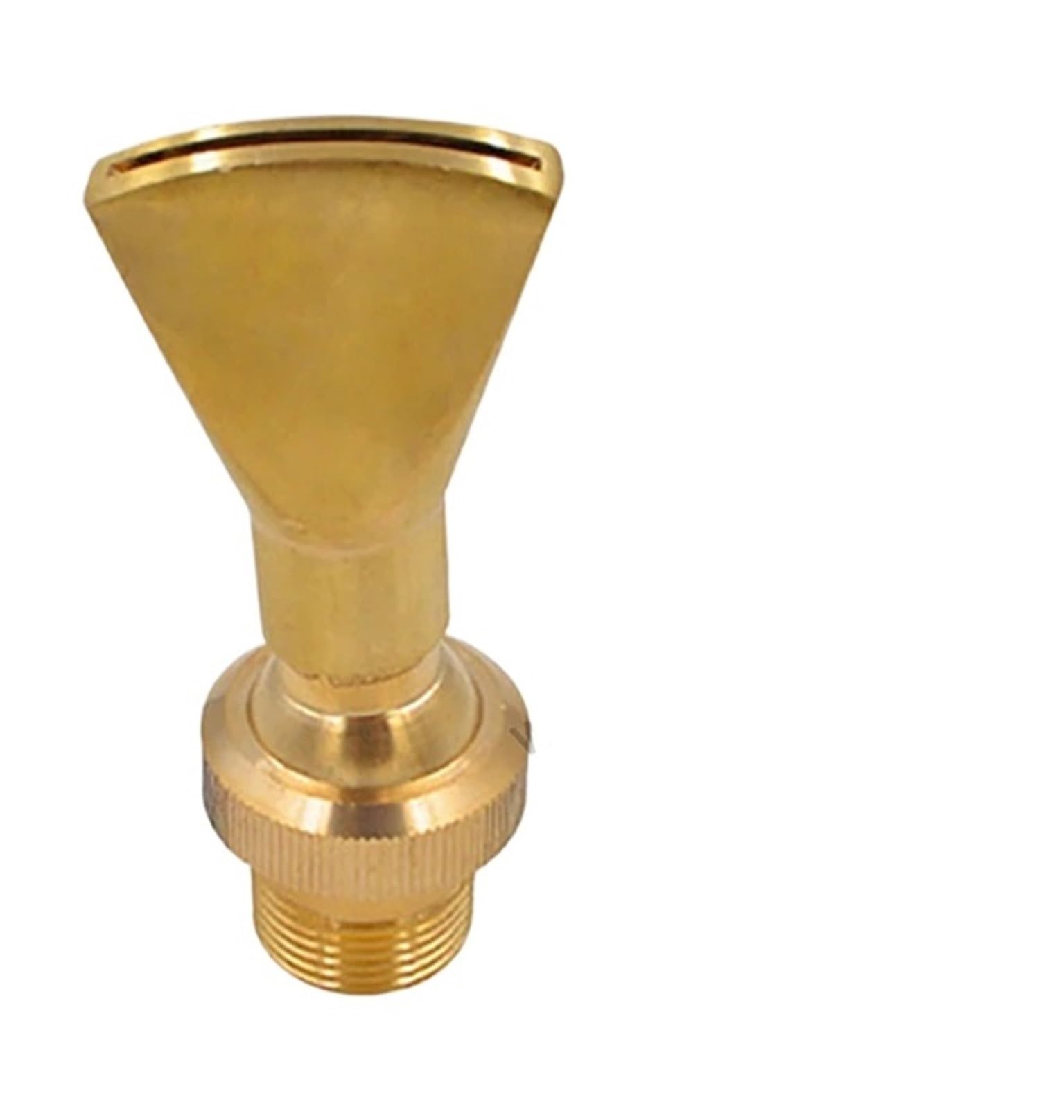 UALXPAO Fountain Nozzle 1/2" 3/4" 1" 1.5" 2" Duck Tail Fountain Nozzles Landscape Head Spray for Pond Swimming Pools(1l2 x 3l4 (Brass))