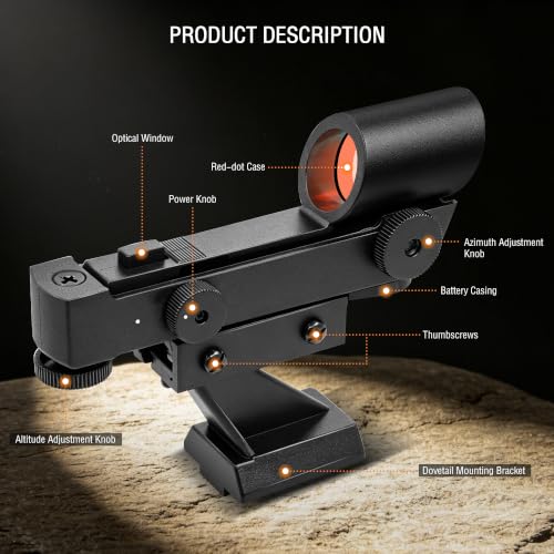 Finderscope Starpointer telescopios astronómicos soporte deslizante para no perder astros 2