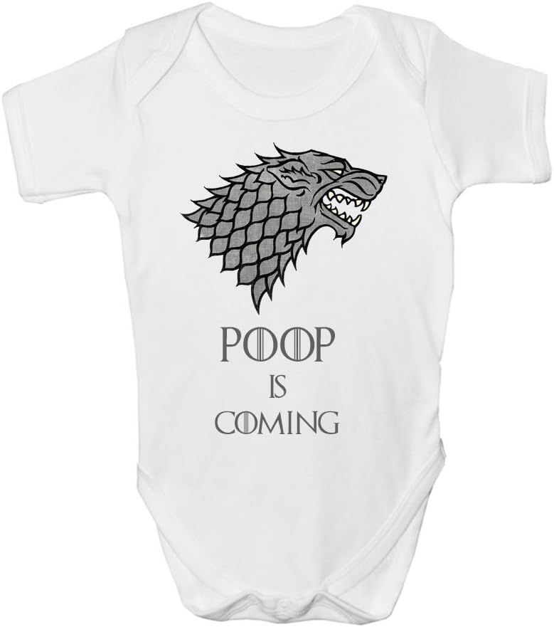 Game of Thrones Stark Baby Vest Grow Funny Bodysuit Top Size Boys Girls Gift (3-6 Months)