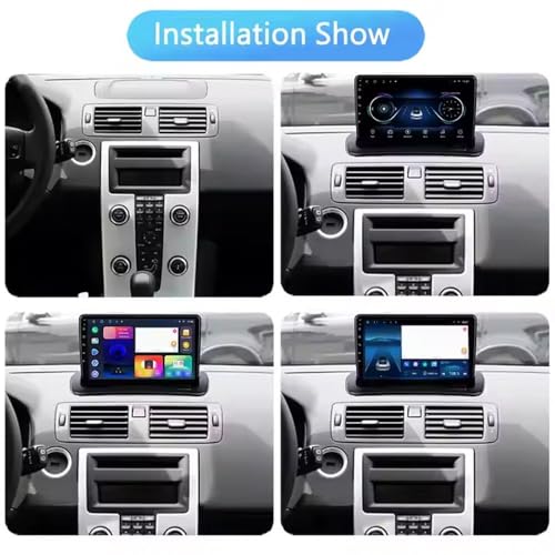 Radio coche 2 DIN CarPlay para Volvo S40 C30 C70 que elimina cables y golpes 2