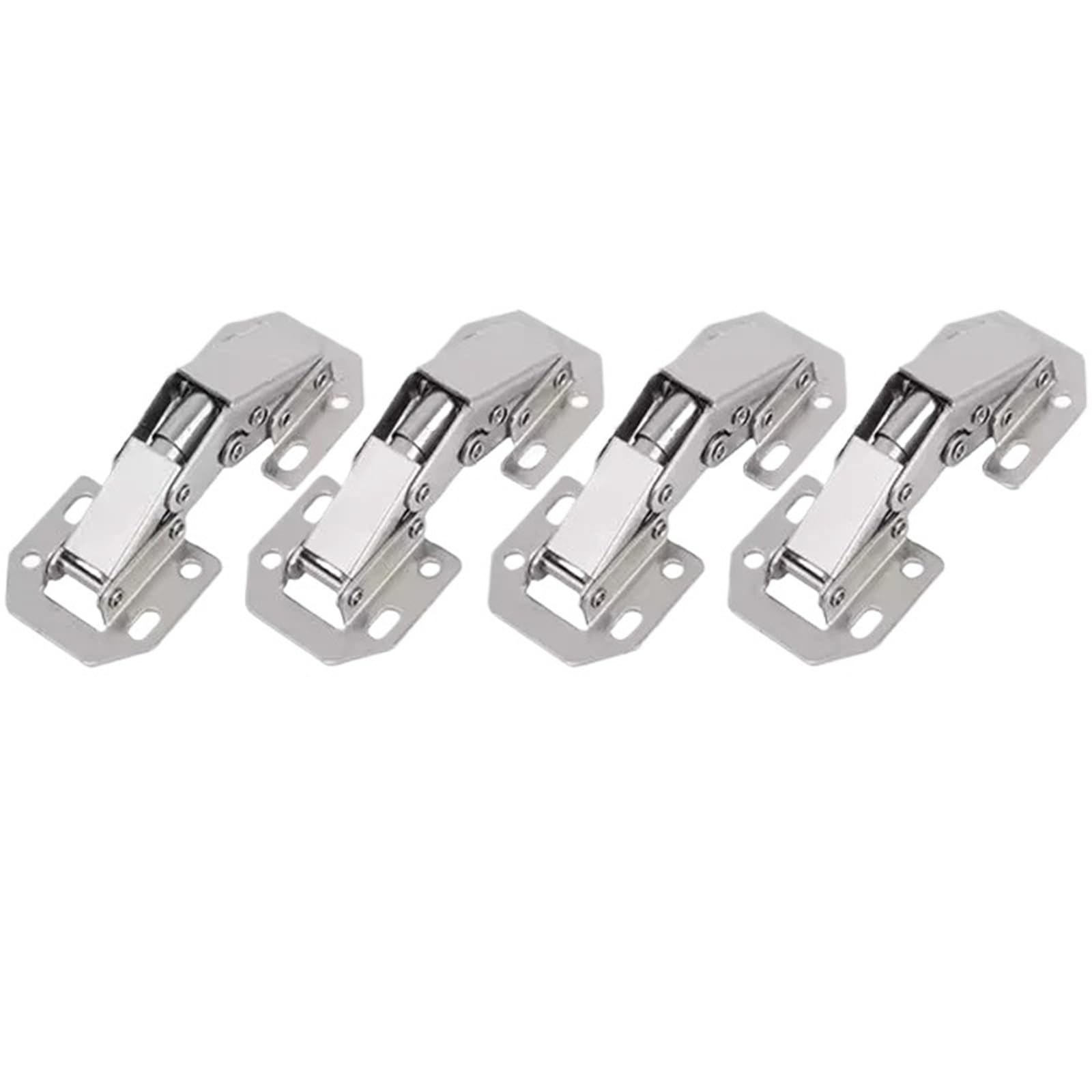 2//4/6/10PCS 90 Degree Steel Cabinet Hinges No-Drilling Hole(4PCS)