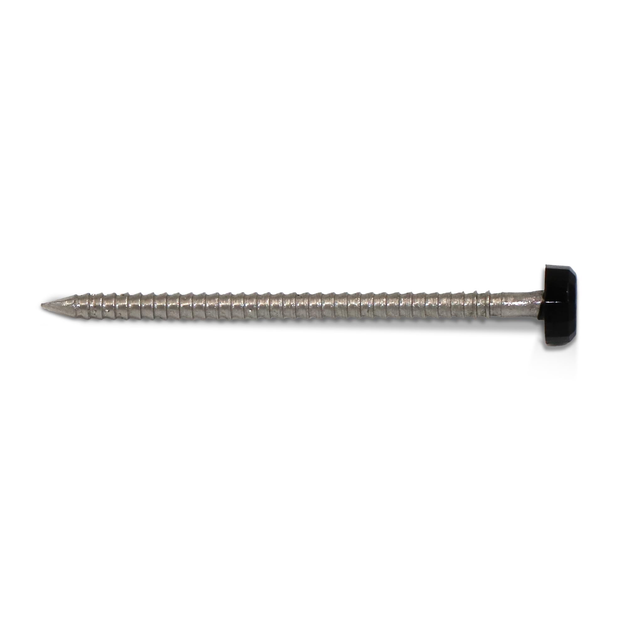 Homesmart Black 250 Pack 40Mm Upvc Poly Top Pins Nails | Uv Resistant Stainless Steel Plastic Headed Polypins For Durable And Weatherproof Fixing Of Soffits, Fascias, And Roofline Trims