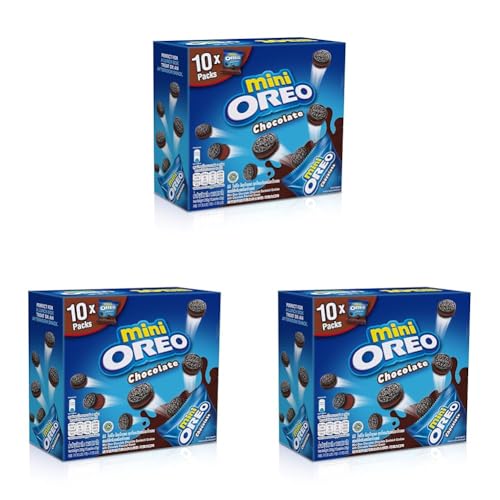 Image of Oreo Mini Chocolate 10X Packs, 204 Gram, Blue & Brown, 10 Count (Pack Of 3) (4029825)