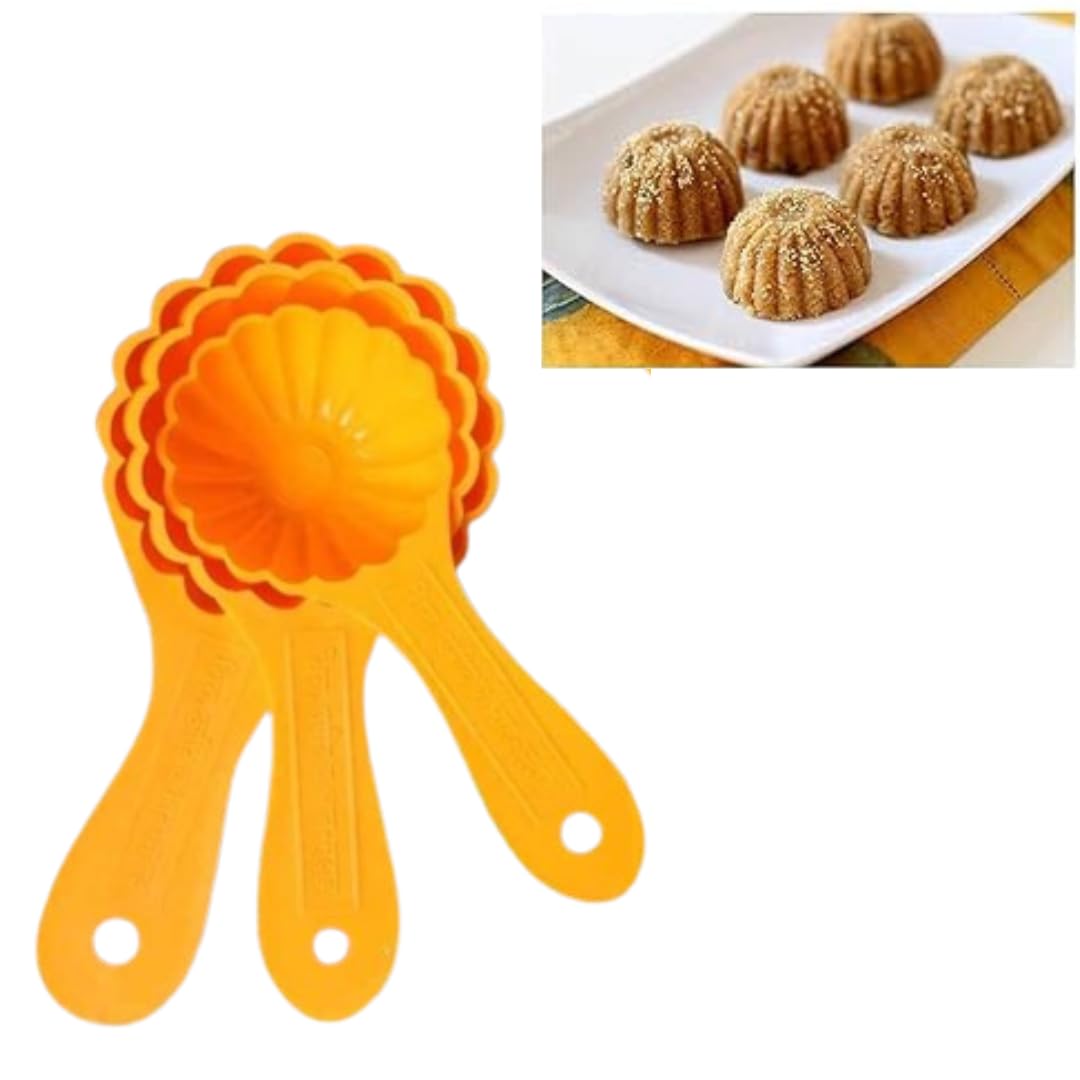 LEACYCART 3 PCS Plastic Offering Measuring Scoops- Prasad Mudal