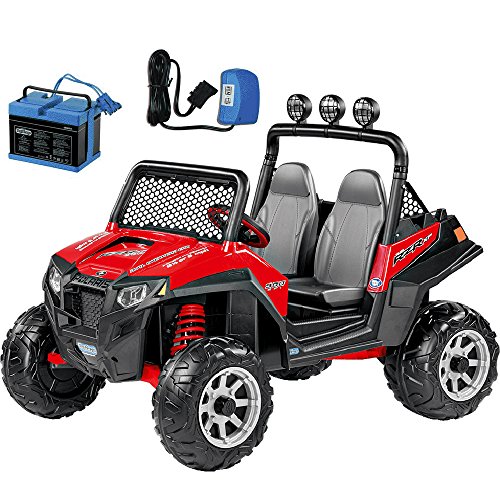 Peg Perego Polaris RZR 900 Red with Spare 12 Volt Battery and Charger