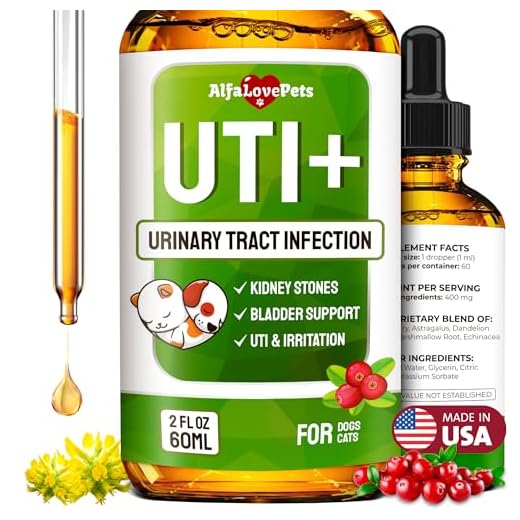Natural Kidney Support for Dog UTI & Cat UTI - Canine Urinary Tract Care w/Cranberry - Cat Bladder & Dog Kidney Essentials - Organic Supplement - Made in USA Drops for Dog Kidney Support (2 Oz)