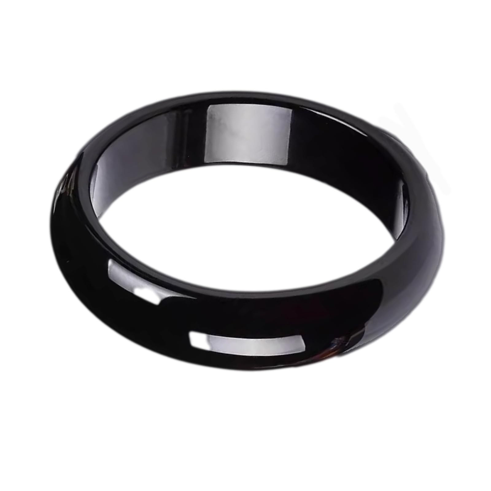 Bracelet jonc en jade noir naturel femme : un bijou authentique incassable