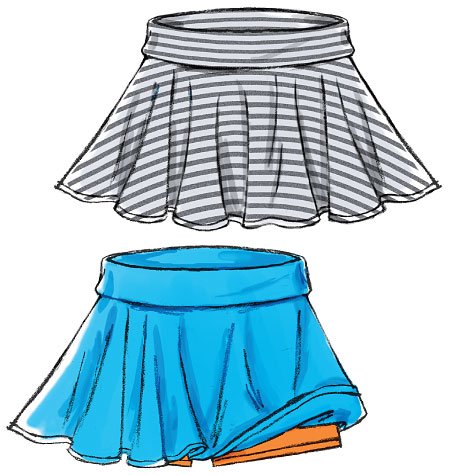 McCall 's Schnittmuster 6918 Kinder/Mädchen Bonbonfarben Größen: 7–44–12–14