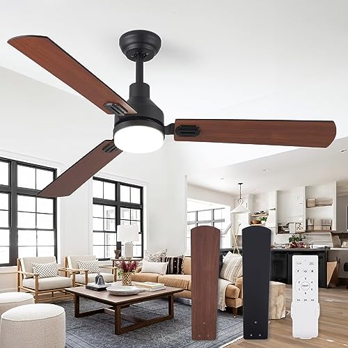 Buy ZMISHIBO 52 Inch Ceiling Fan With Light Remote Control, Indoor And