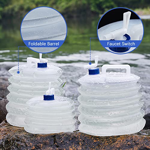 Distributeur De Boissons Pliable 3,5 L Avec Robinet - Cruche à Eau Sans BPA Pour Pique-nique, Camping, Fêtes - 10