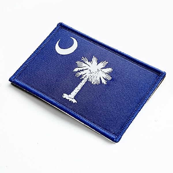 stidsds 2 Pack USA South Carolina Flag Patch South Carolina State Flags Embroidered Patches US State Flags Military Tactical Hook and Loop Fastener Patch for Clothes Hat Backpacks Pride Decorations by stidsds - Used condition - Image 2