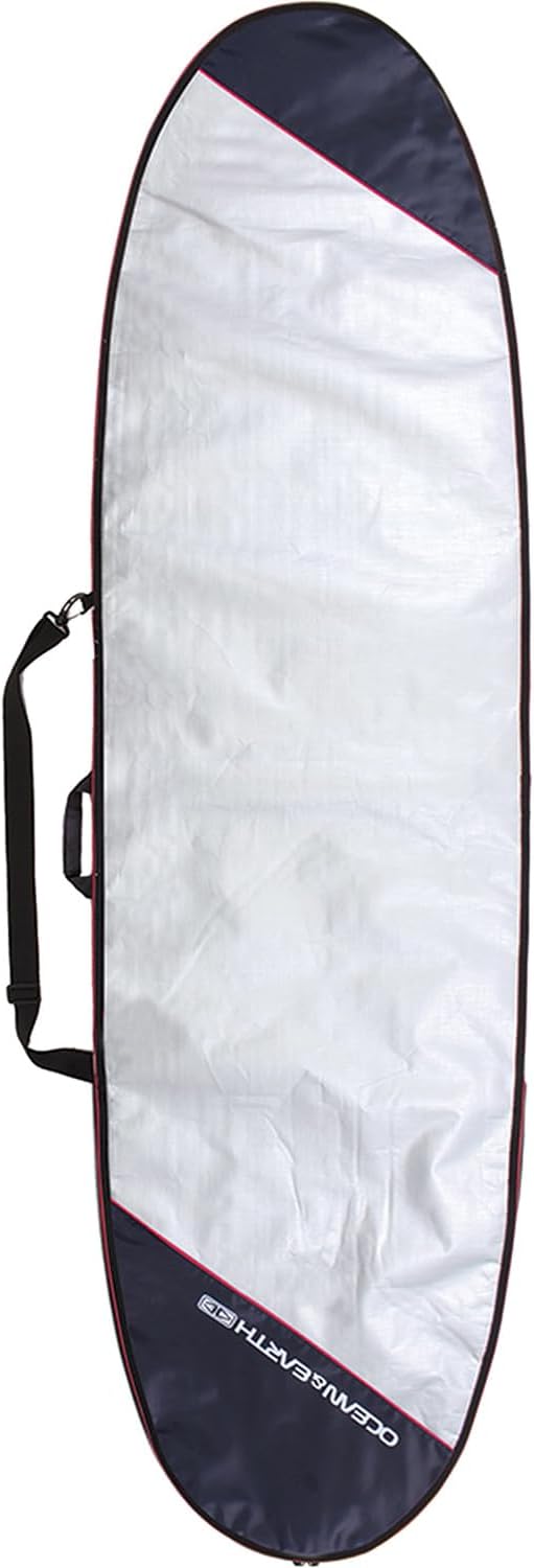 Ocean & Earth Barry Basic Silver Longboard Surfboard Bag - Fits 1 Board - 7'