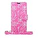 LG G4 Case - Cellularvilla Diamond Glitter Sparking Pu Leather Wallet Flip Open Pocket Credit/id Card Slots/Holder & Wrist Strap Case Cover for LG G4 (Pink Glitter)