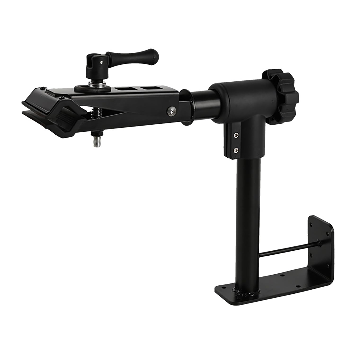 2 en 1 Support Velo Mural, Pied Atelier Velo, Montage Mural et Établi Stable, Rotatif à 360°, Capacité 40kg pour VTT et Vélos de Course pour Entretien et Réparation Bicyclette