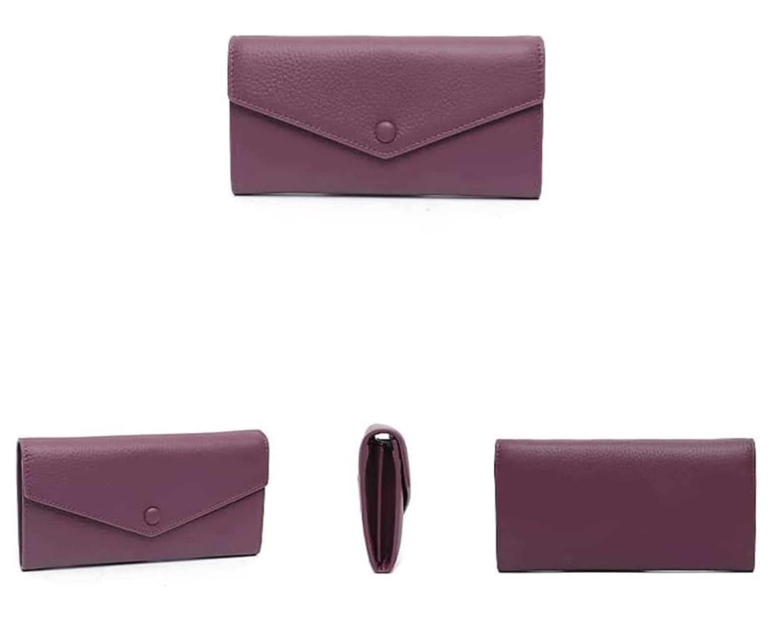 Funzione Di Contenimento Portafoglio Da Donna In Pelle Lungo Funzionale Borsa Di Grande Capacità Pochette Semplice Tasca Portamonete Per Viaggio Uso Quotidiano(Yellow)