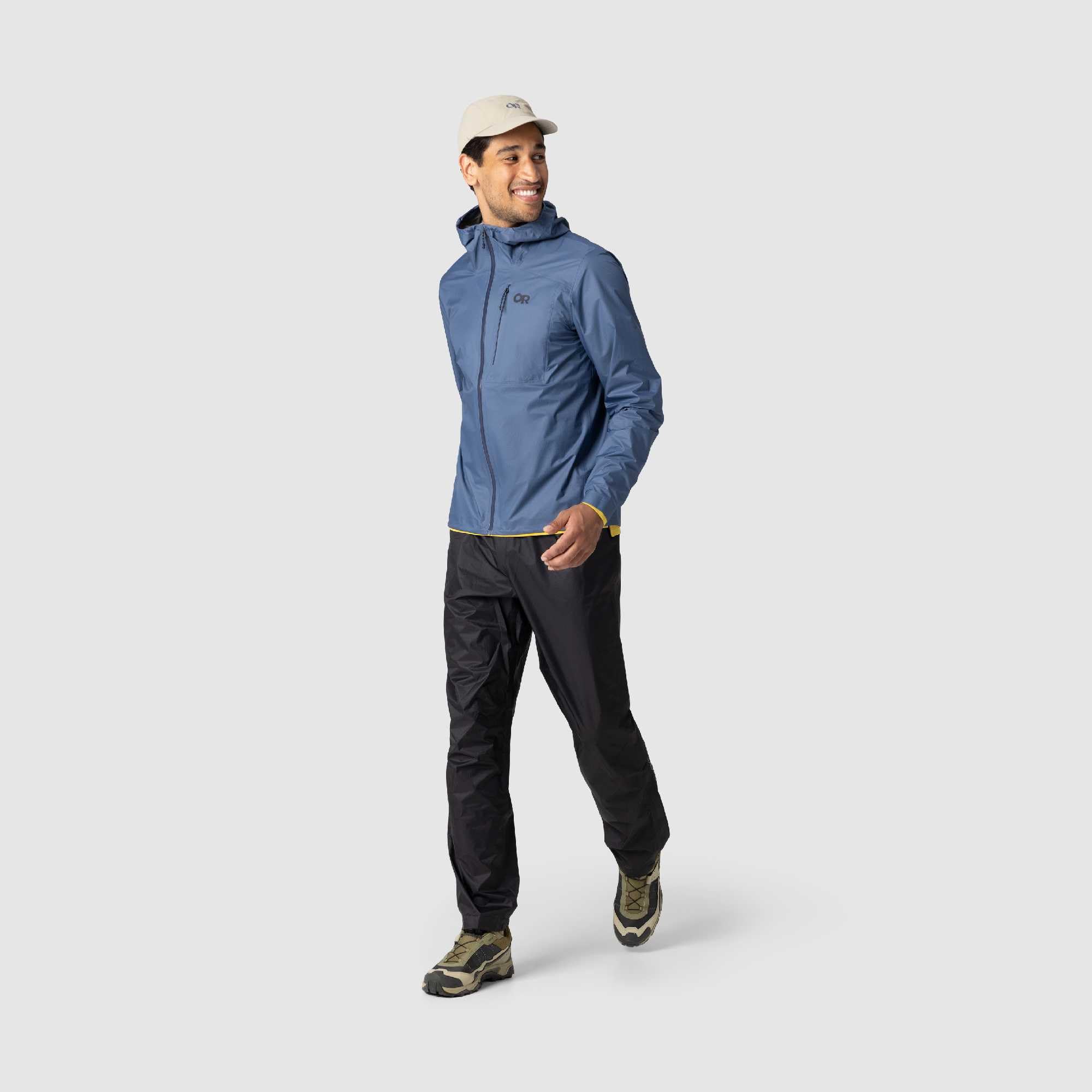 Outdoor Research Chaqueta Helium UL para hombre, ligera, impermeable, transpirable, resistente al viento, con costuras selladas