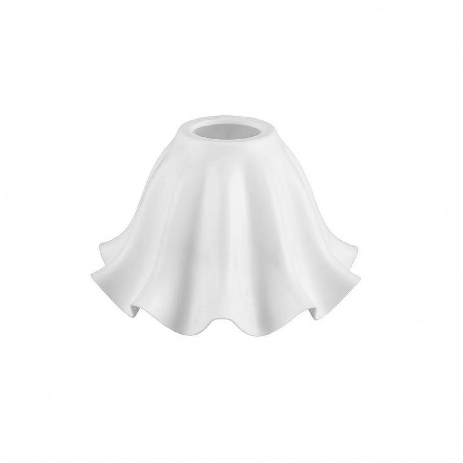 Enakshi® Translucent Replacement Lampshade Scalloped Rim Replacement Lamp Shade Flared White Lamp Shade Draped Folds, 191 X 113|Home & Garden | Lamps Lighting & Ceiling Fans | Lamp Shades-image-14