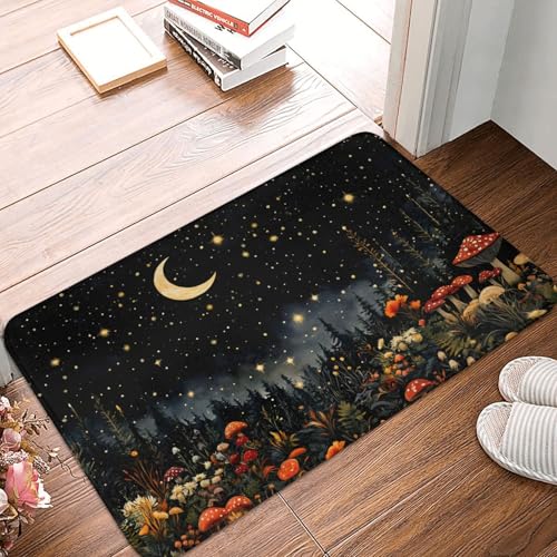 HGSCHYU Mushroom Bathroom Rugs 24x16in Non Slip...