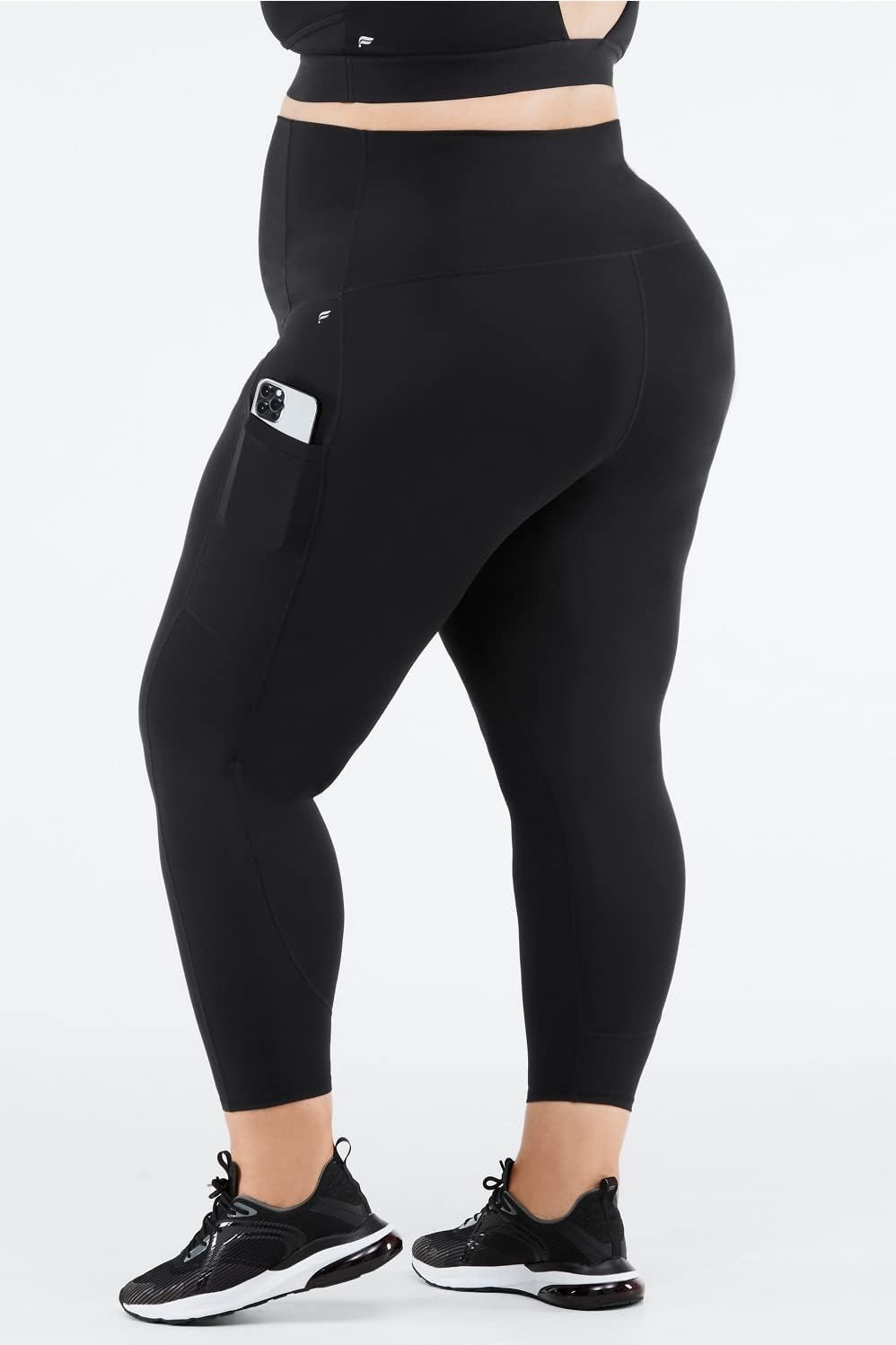 Fabletics Women's PureLuxe High-Waisted Maternity 7/8 Legging, Workout, Yoga, Light Compression, Buttery Soft
