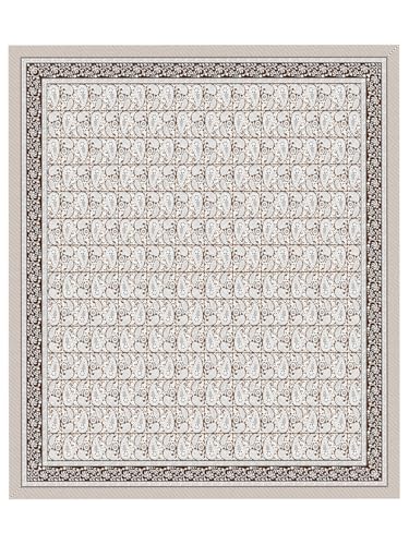 Image of Living Roots Ethnic Rajasthani /Jaipuri /Sanganeri Block Print 100% Cotton Super King Size 100 * 108 Bedsheet with 2 Pillow Covers (53B)