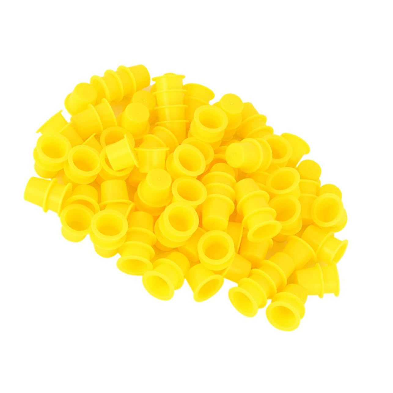 NOLITOY Superior Ink Caps 100pcs Plastic Cups for Tattoo Supplies Easy to Use Clean