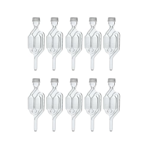 Fastrack Esclusas para fermentar | Airlock de burbujas para hacer vino y hacer cerveza | Esclusa de aire en forma de S sin BPA utilizada para