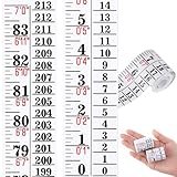 Tatuo 2 Pcs Growth Chart Wall Labels Height Indicator Tape Ruler Growth Chart Decor Height Indicator Adhesive Ruler for Home Room Measuring (White)