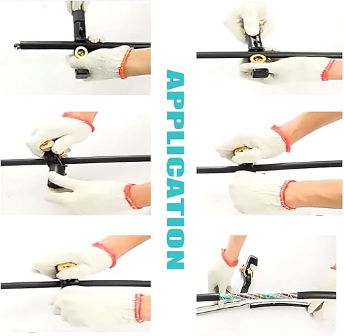 Miniatura 6 de ANYWUTEC Pelacables de doble mango de 0.315 in-1.126 in - Pelacables profesional y herramienta de prensado, cortador de cable de fibra óptica