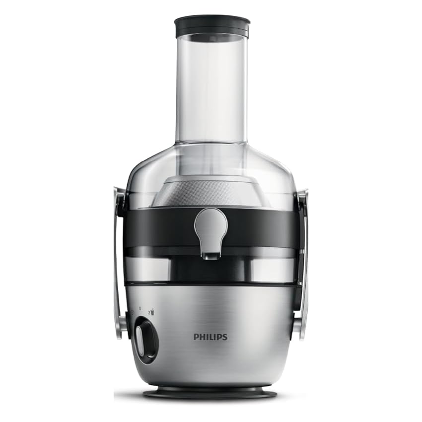 Philips DomesticAppliances Centrifuga Serie 3000 - Apertura di inserimento XXL, Tecnologia FibreBoost, QuickClean, Capacità 2L, Potente motore 1100W per Succhi Lisci o Ricchi di Polpa (HR1921/20)