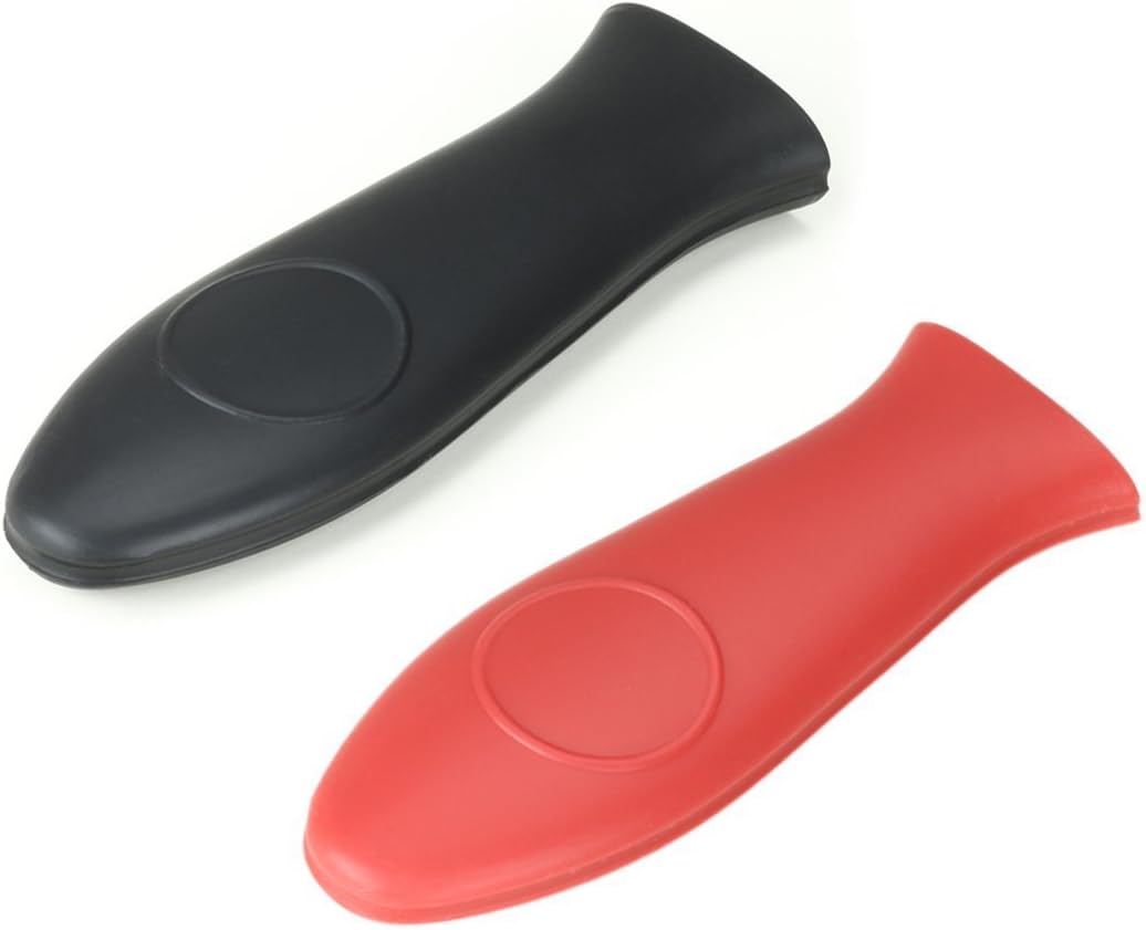 KAIFANG Silicone Hot Handle Holder Heat Protecting Silicone Handle for Cast Iron Skillets & Metal Frying Pans, 2 Pcs