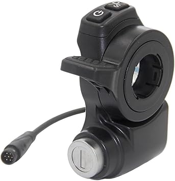 Electric Scooter Accelerator Switch With Door Lock For Kukirin G2 masters, Wear-Resistant Plastic Throttle Control Handlebar Replacement Part, Compact Security Accessory