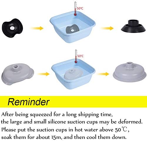 XREXS Drain Buster Toilet Air Plunger - Powerful Drain Plunger with 2 Type Suction Cups, Toilet Unblocker Vacuum Plunger, Sink Unblocker Suitable for Toilet, Bathtub, Shower(Blue)