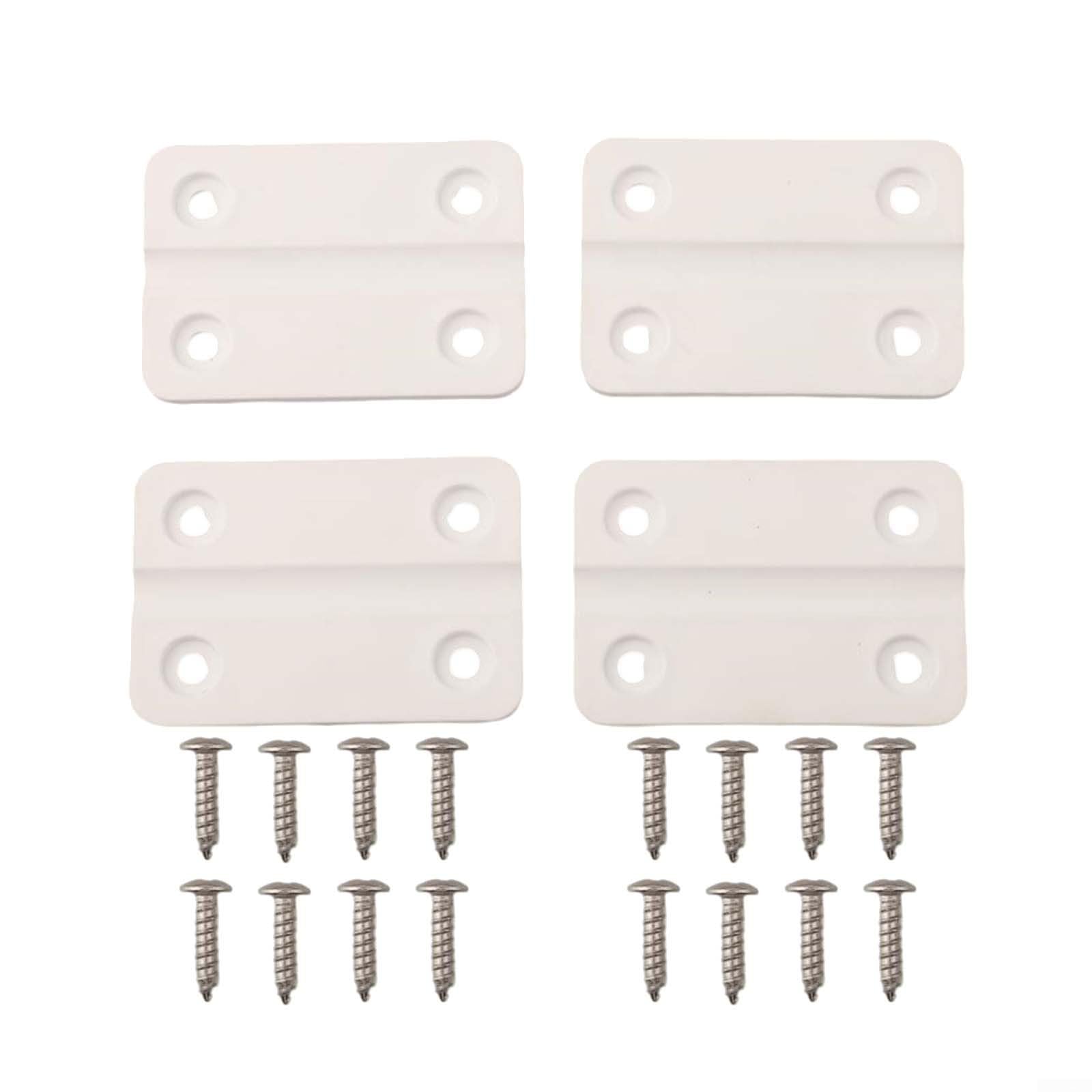 Set of Four Plastic Hinges with Screws for Igloo Cooler Box Perfect for Quick Repairs
