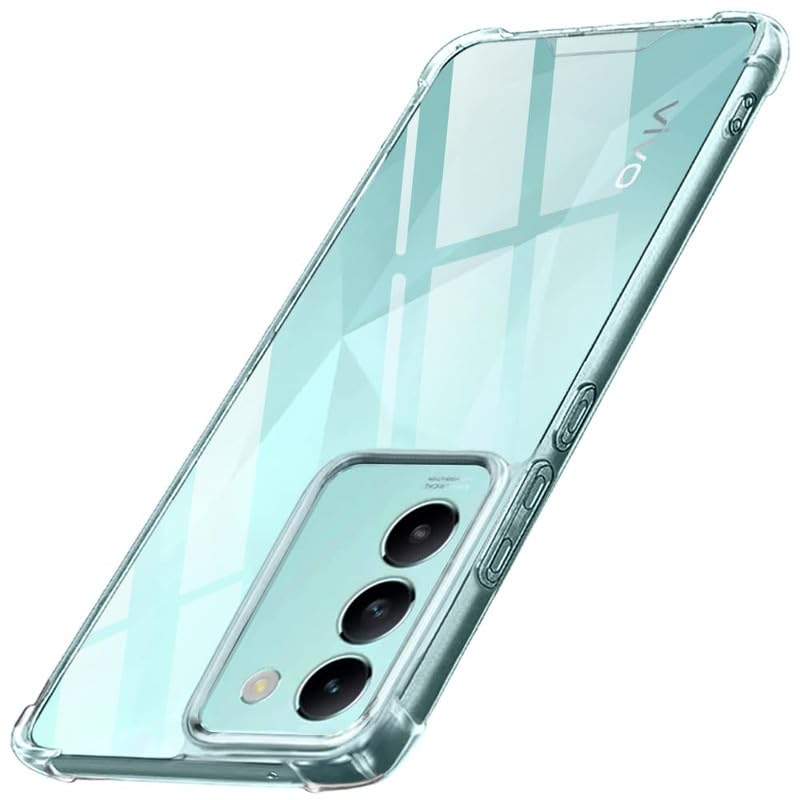 Image of Case Creation Brand - Mobile Cover for Vivo Y200e (Soft & Flexible Back Case), Transparent