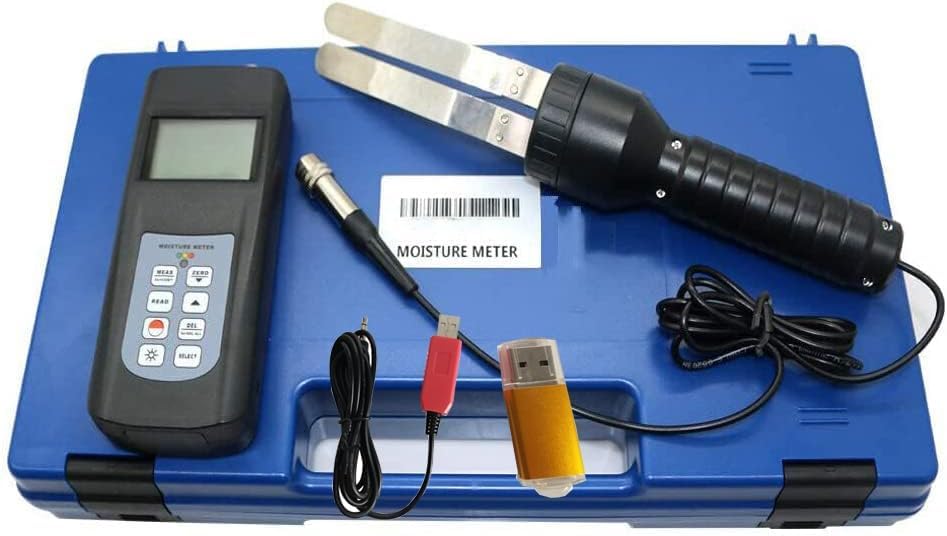 CNYST Paper Moisture Meter Paper Moisture Tester Analyzers with Automatic Switch-off Function 240 Data Sets Can be Stored Measurement Range 0%~100% (Cd11) USB Data Cable
