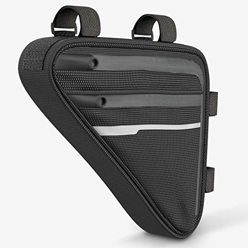 VELMIA Fahrrad Dreiecktasche Wasserdicht - Fahrrad Rahmentasche, Triangeltasche ideal für Fahrradschloss, Werkzeug, Regenjacke - Fahrradtasche Rahmen