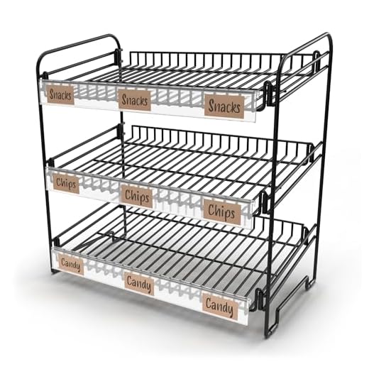 Three-Tier Snack Display Rack Solution